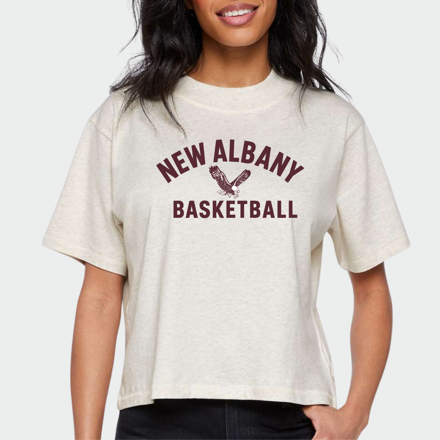 NAGTB: New Albany Basketball Women's Boxy T-Shirt