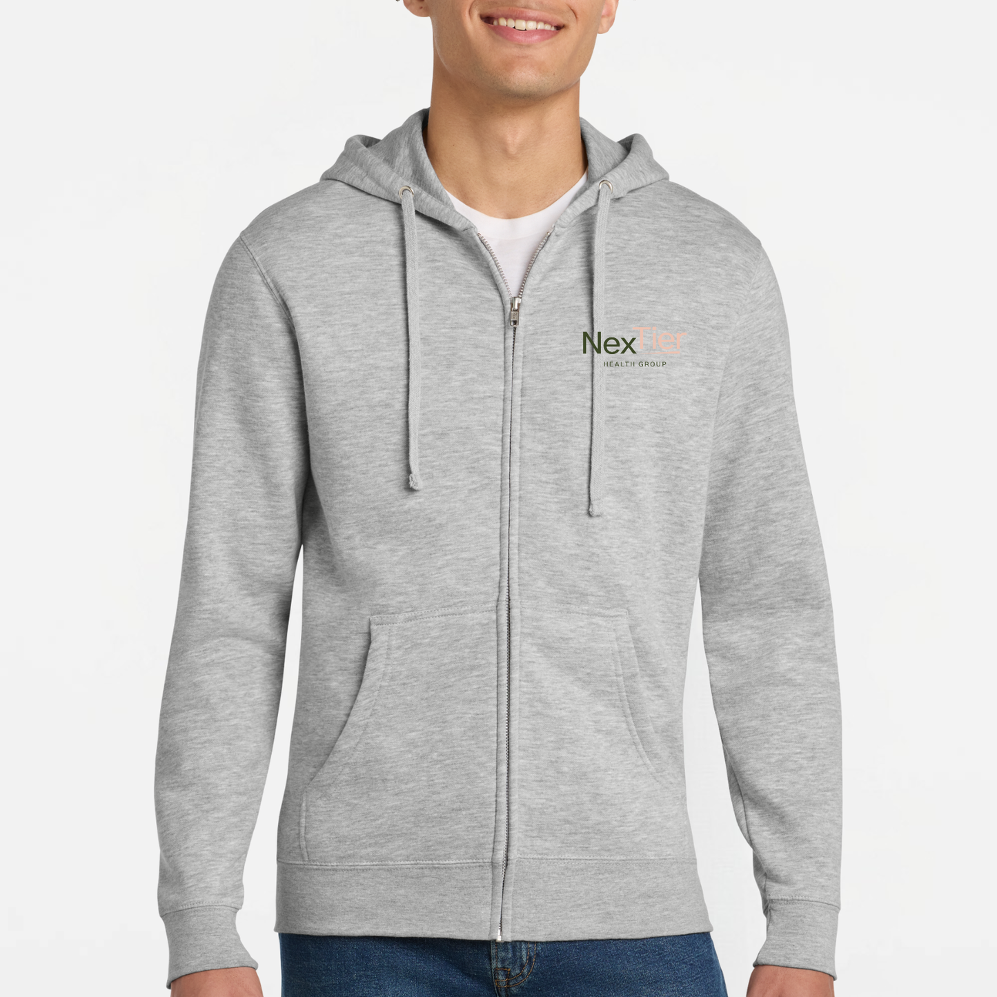 Nextier: Embroidered Full-Zip Hooded Sweatshirt