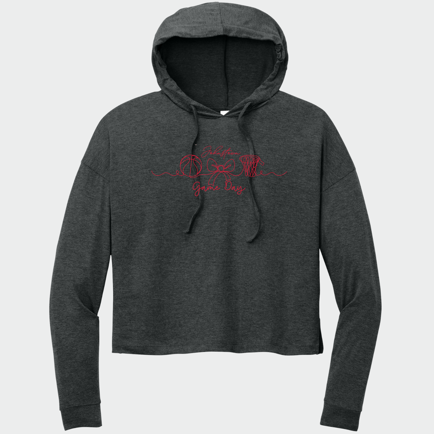 JYAA: Johnstown Basketball Gameday Women's Triblend Long Sleeve Hooded T-Shirt