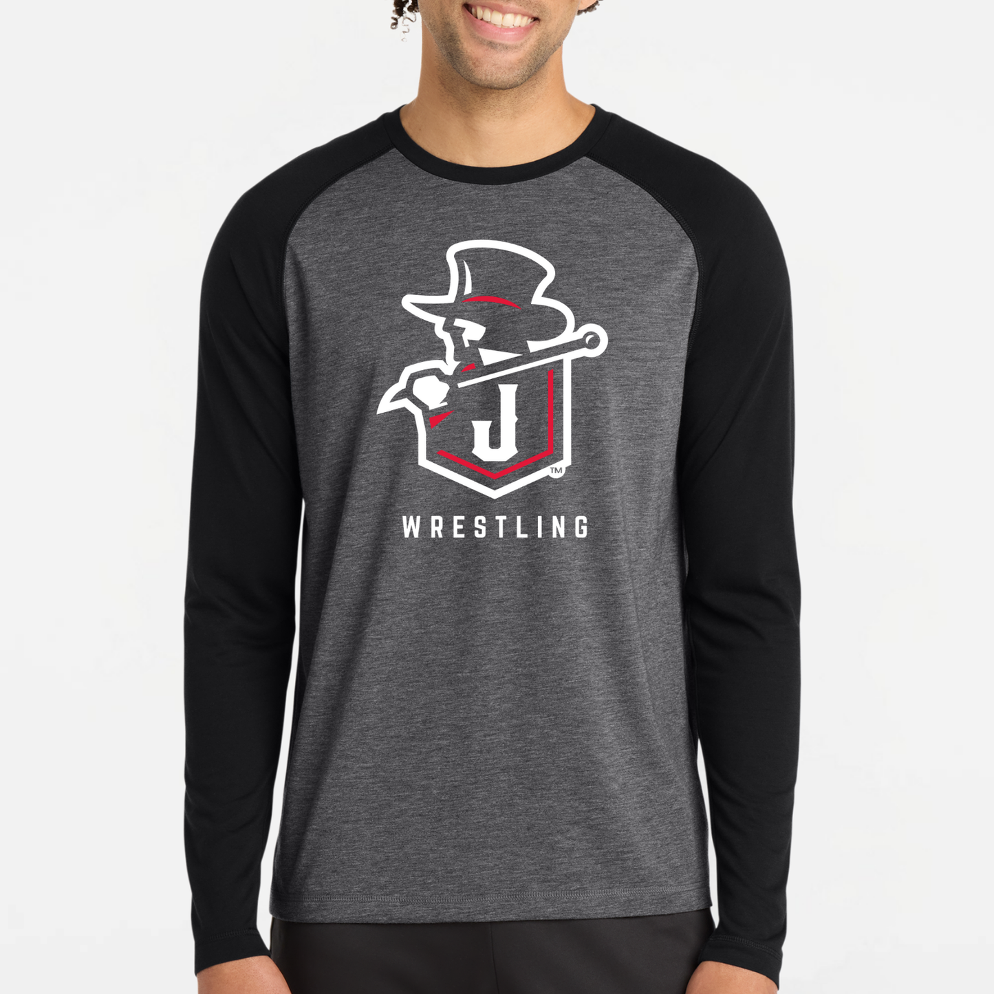 JYAA: Johnstown Wrestling Raglan Long Sleeve Triblend Tech T-Shirt