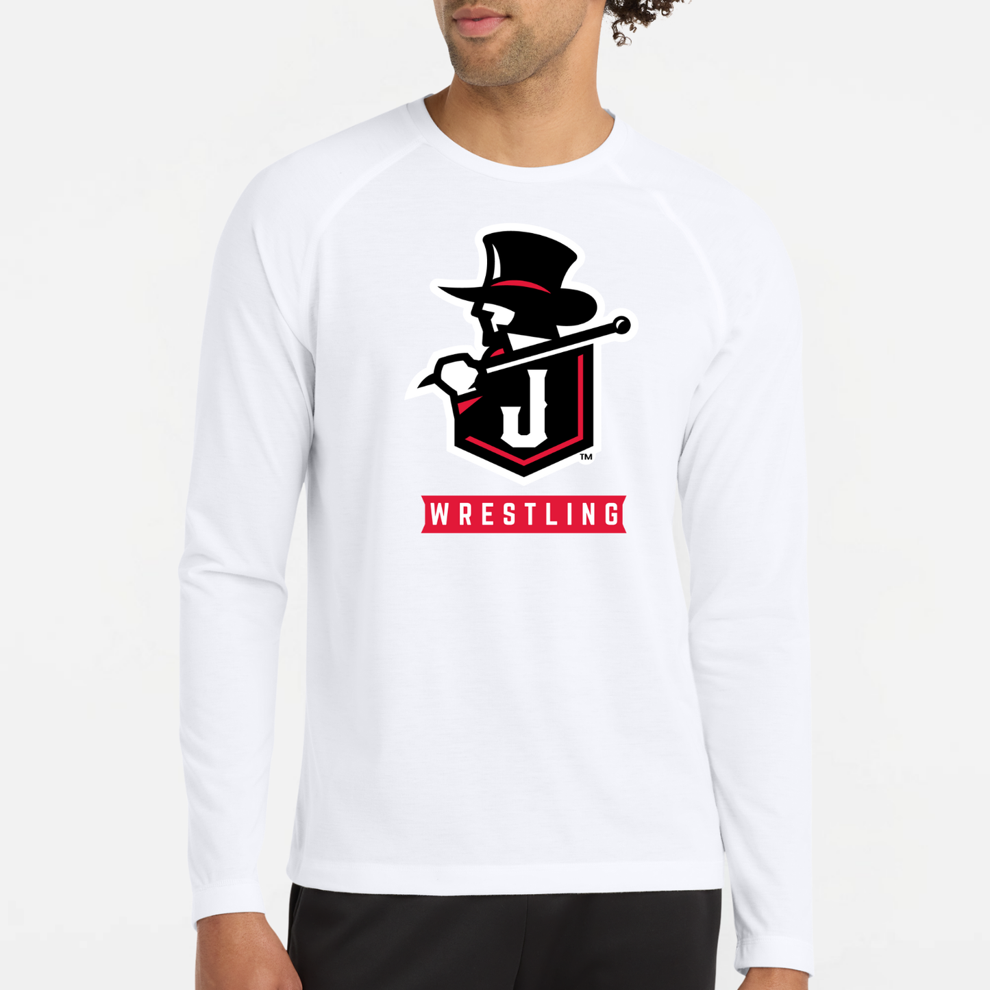 JYAA: Johnstown Wrestling Raglan Long Sleeve Triblend Tech T-Shirt