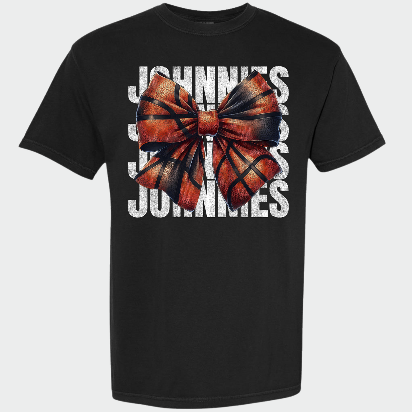 JYAA: Johnnies Basketball Bow *distressed* T-Shirt