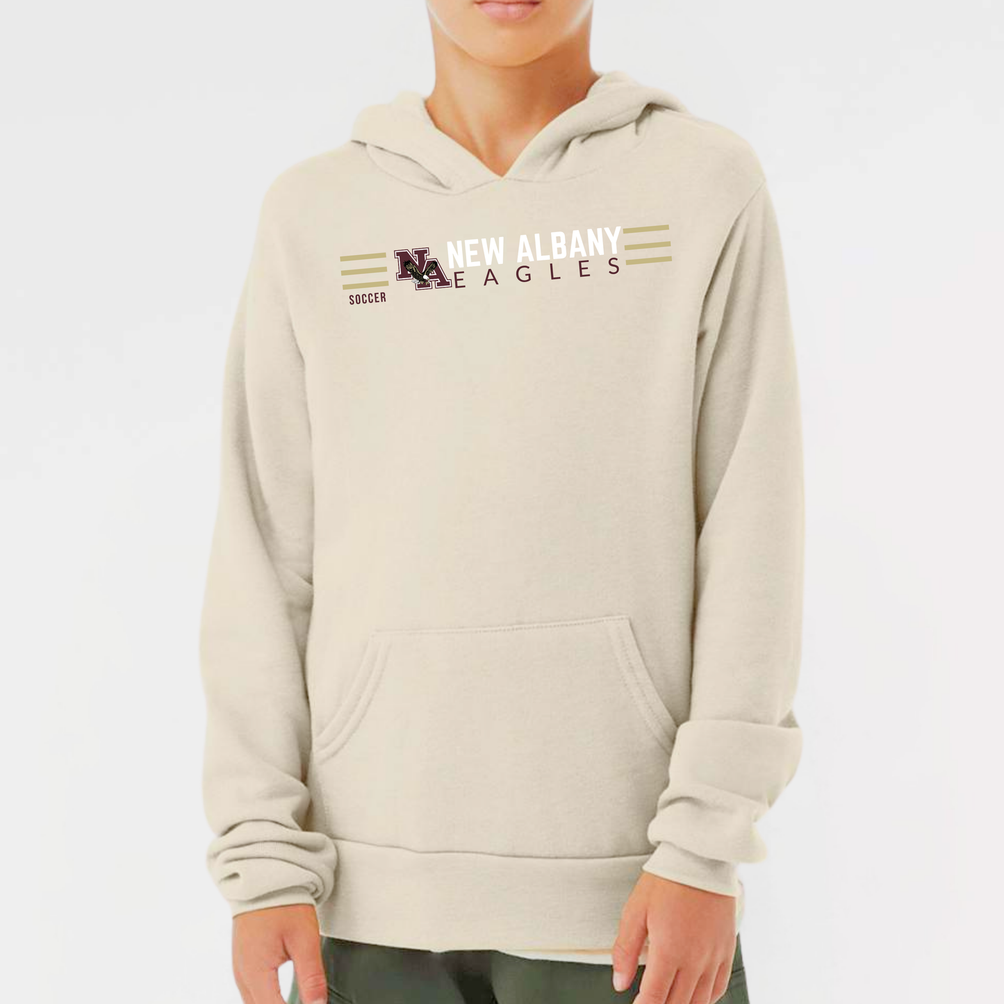 NAGS: New Albany Soccer, Sponge Fleece Hooded Sweatshirt