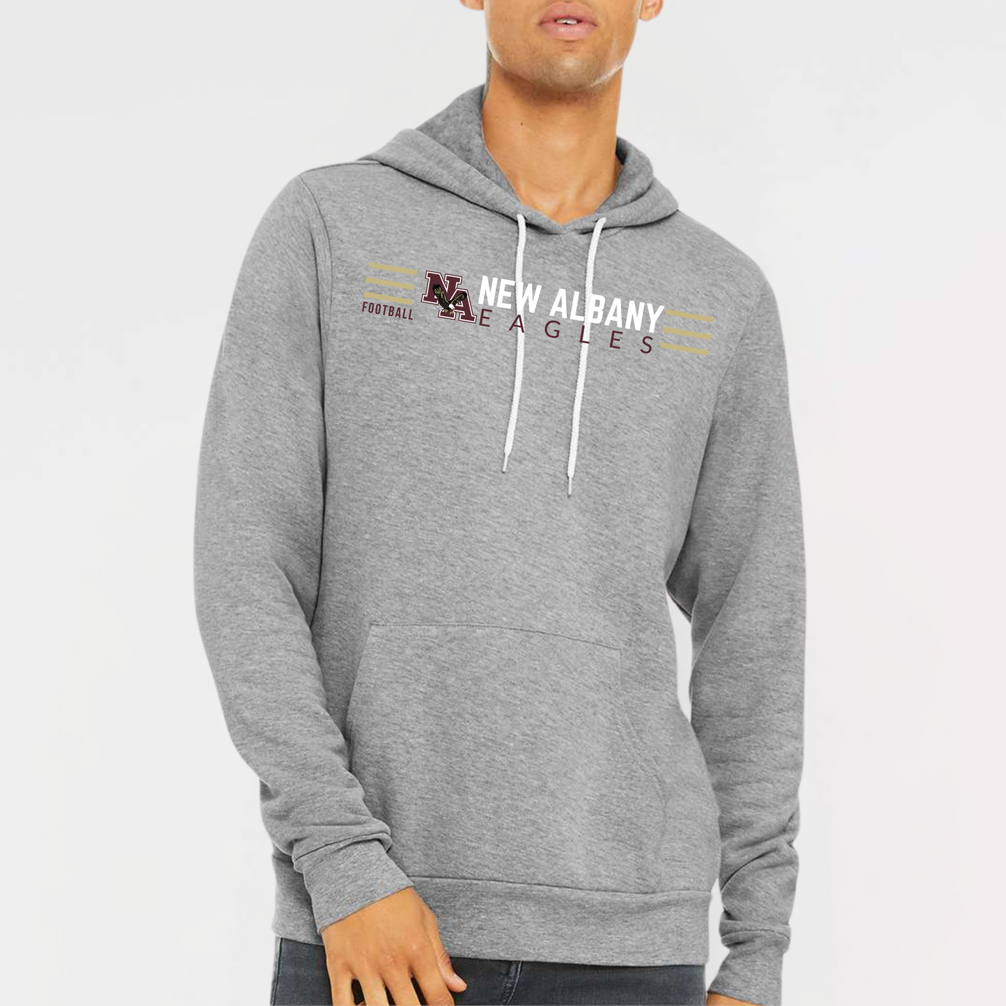 NAFOOTBALL: Sponge Fleece Hooded Sweatshirt