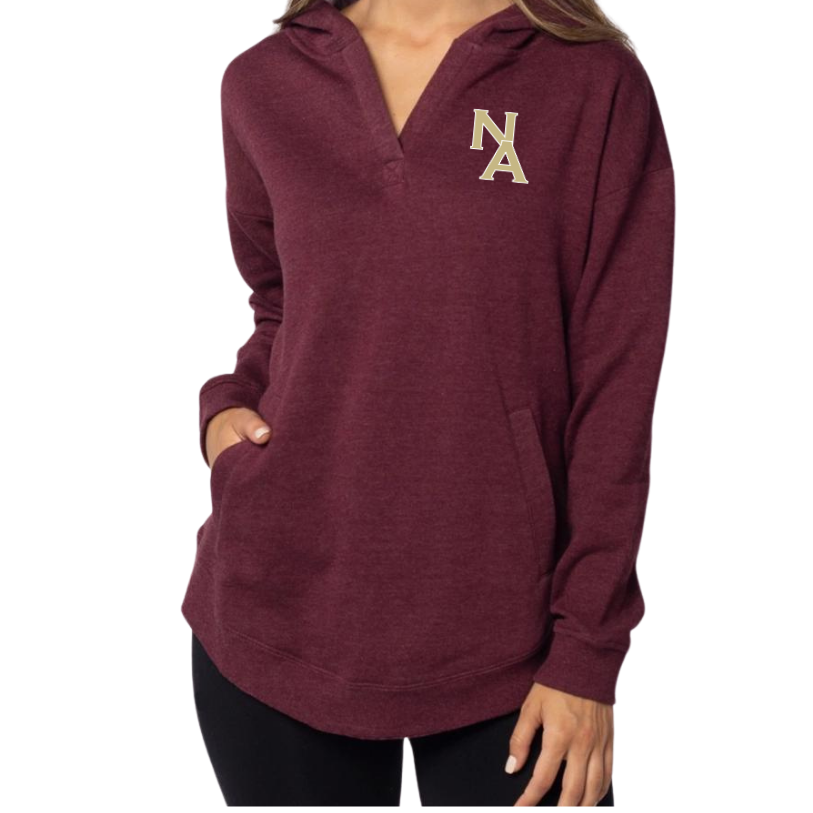 NA Cozy Jersey Hoodie - Maroon