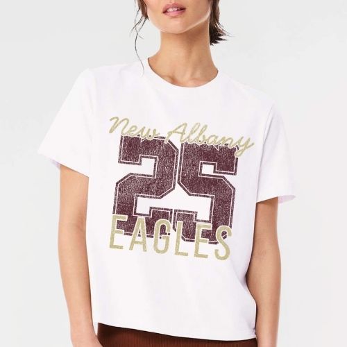 Number Shop: New Albany Eagles Number Women's 6oz Heavyweight T-Shirt *personalized*
