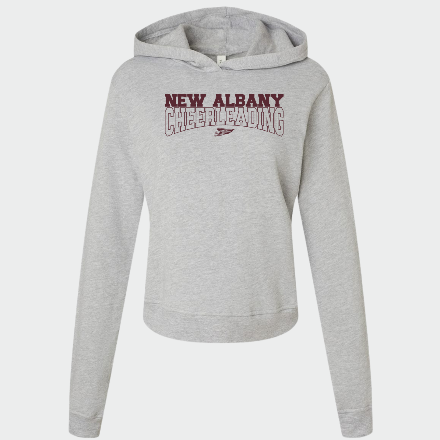 NAYCHEER: New Albany Cheerleading Women's Hooded Sponge Fleece Sweatshirt