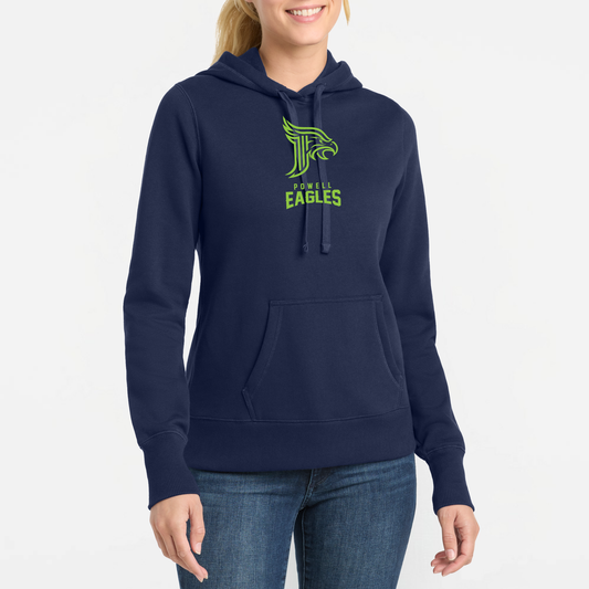 Powell Eagles: Athletic Women's Fleece Hooded Sweatshirt