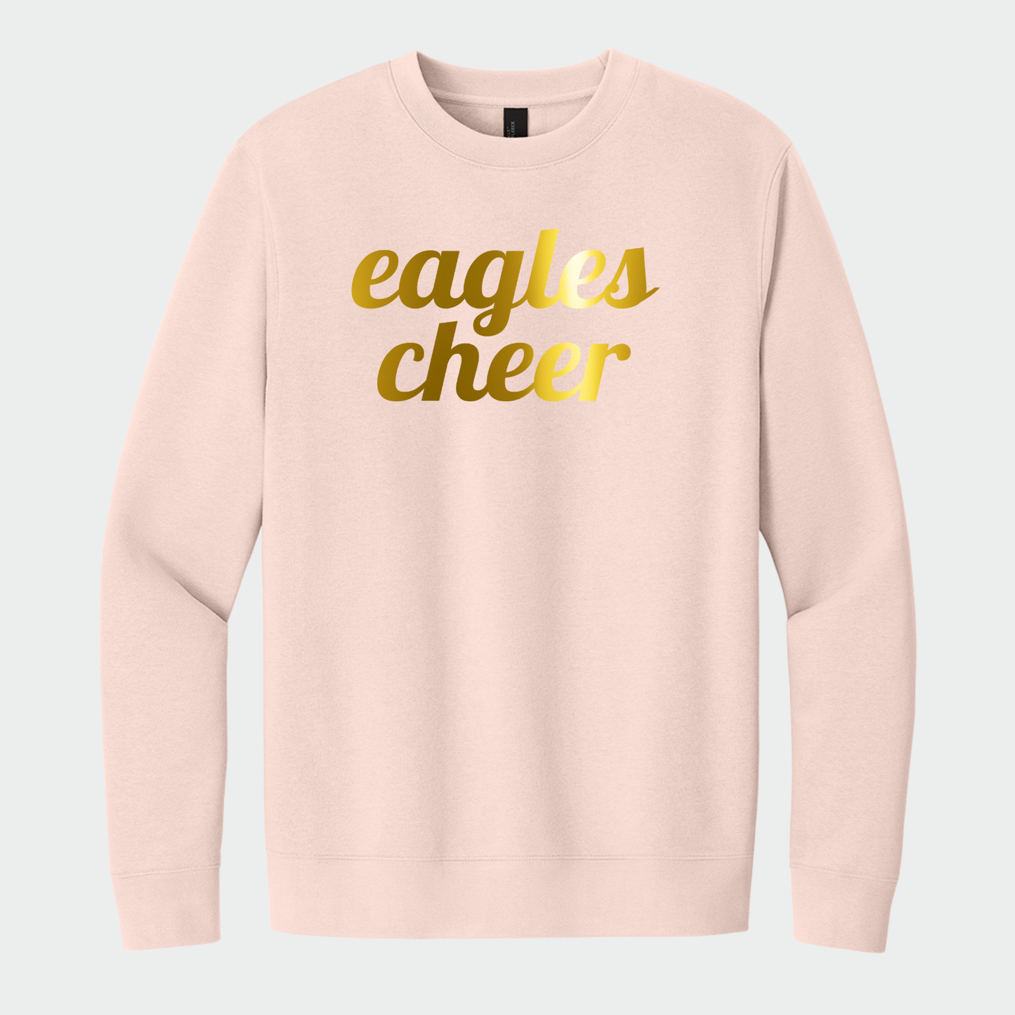 NAYCHEER: Eagles Cheer Gold Foil Crew Sweatshirt