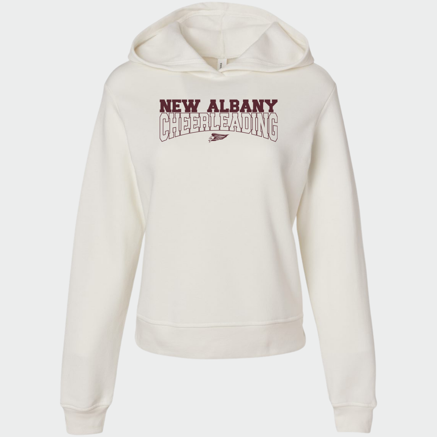 NAYCHEER: New Albany Cheerleading Women's Hooded Sponge Fleece Sweatshirt