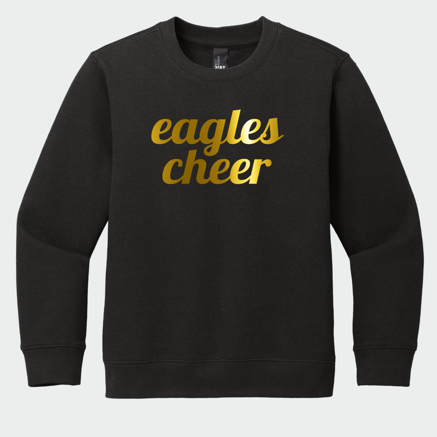 NAYCHEER: Eagles Cheer Gold Foil Crew Sweatshirt