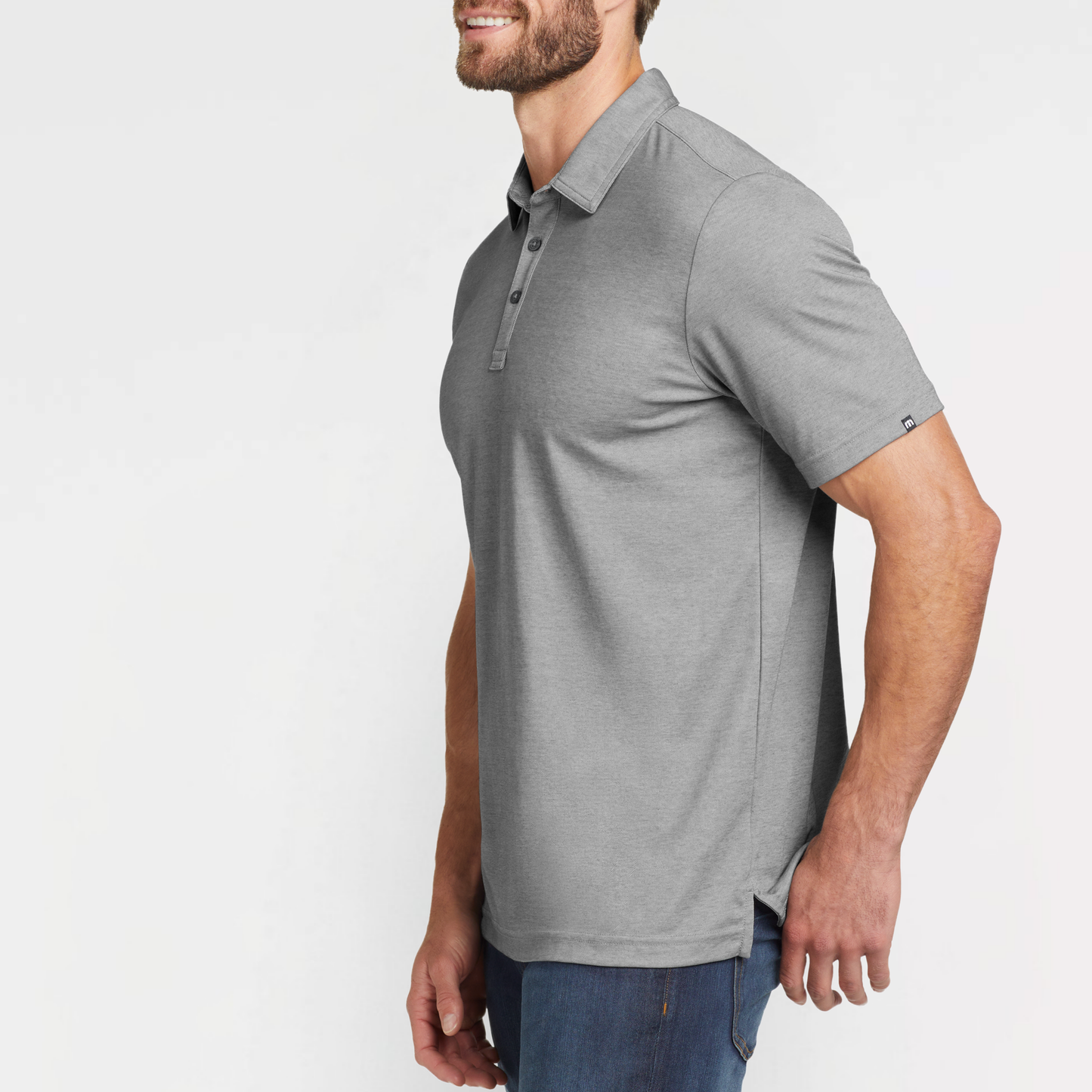 Revolution Mortgage: Embroidered, TravisMathew Oceanside Heather Polo