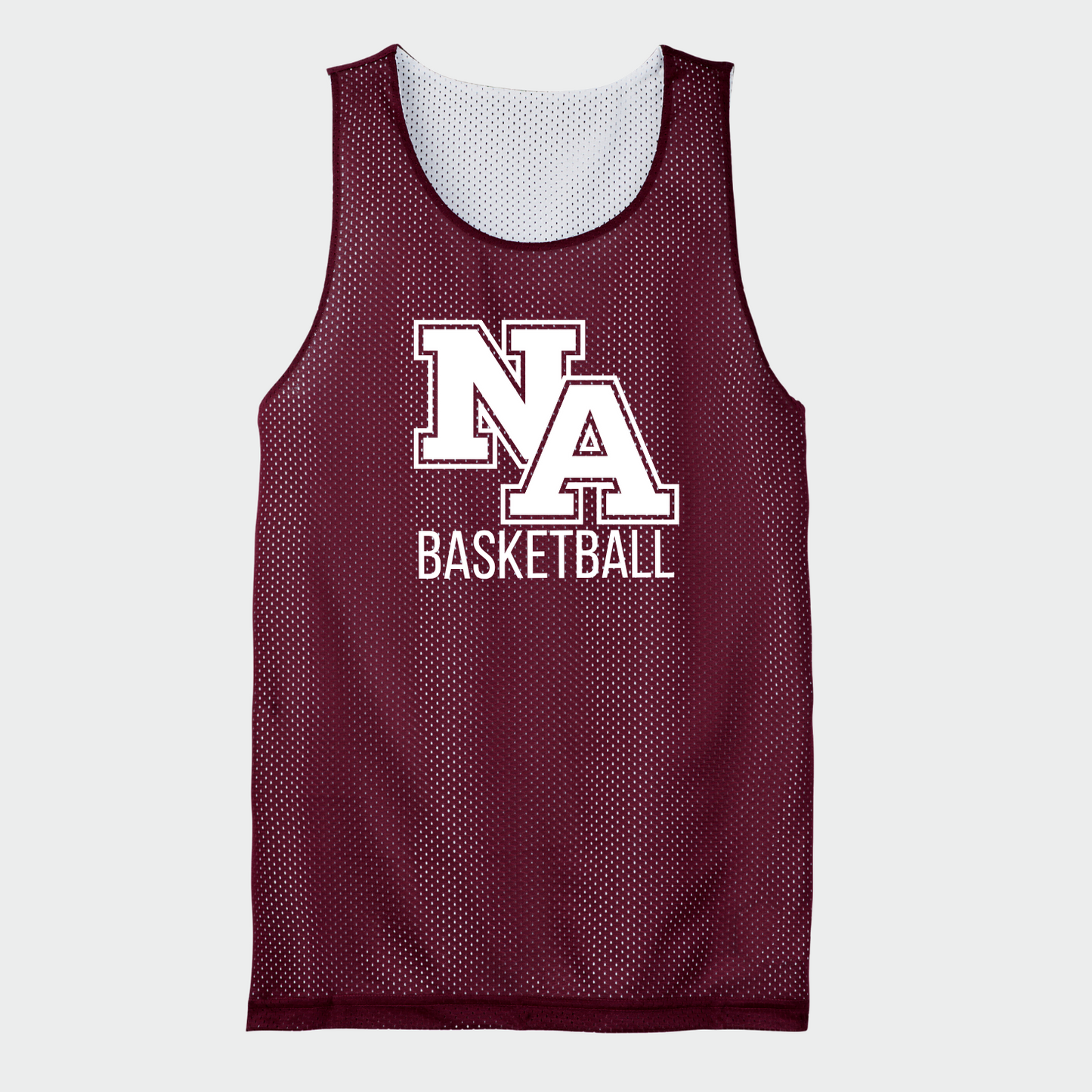 NAGTB: New Albany Eagles Basketball Court Reversible Mesh Basketball Pinnie
