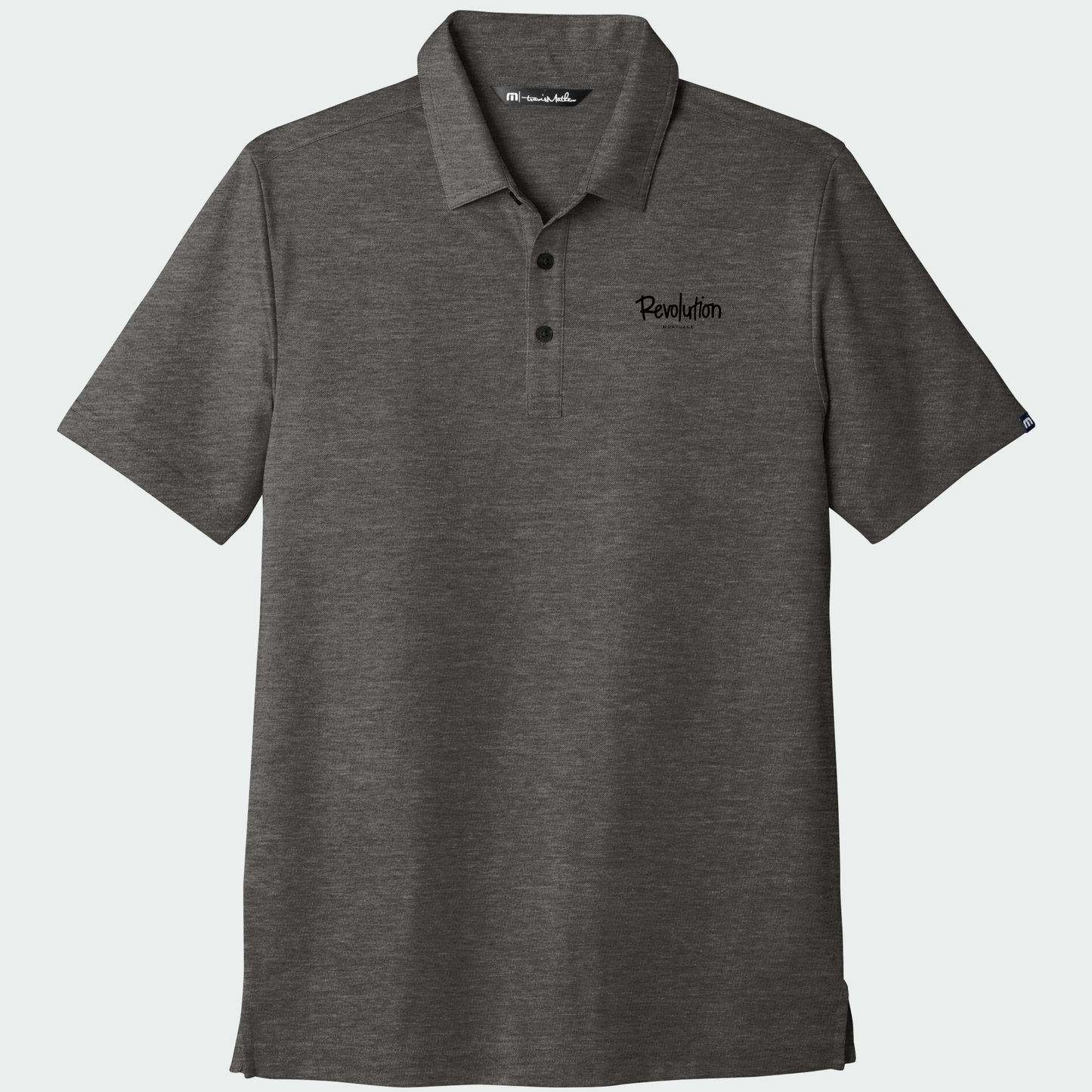 Revolution Mortgage: Embroidered, TravisMathew Oceanside Heather Polo