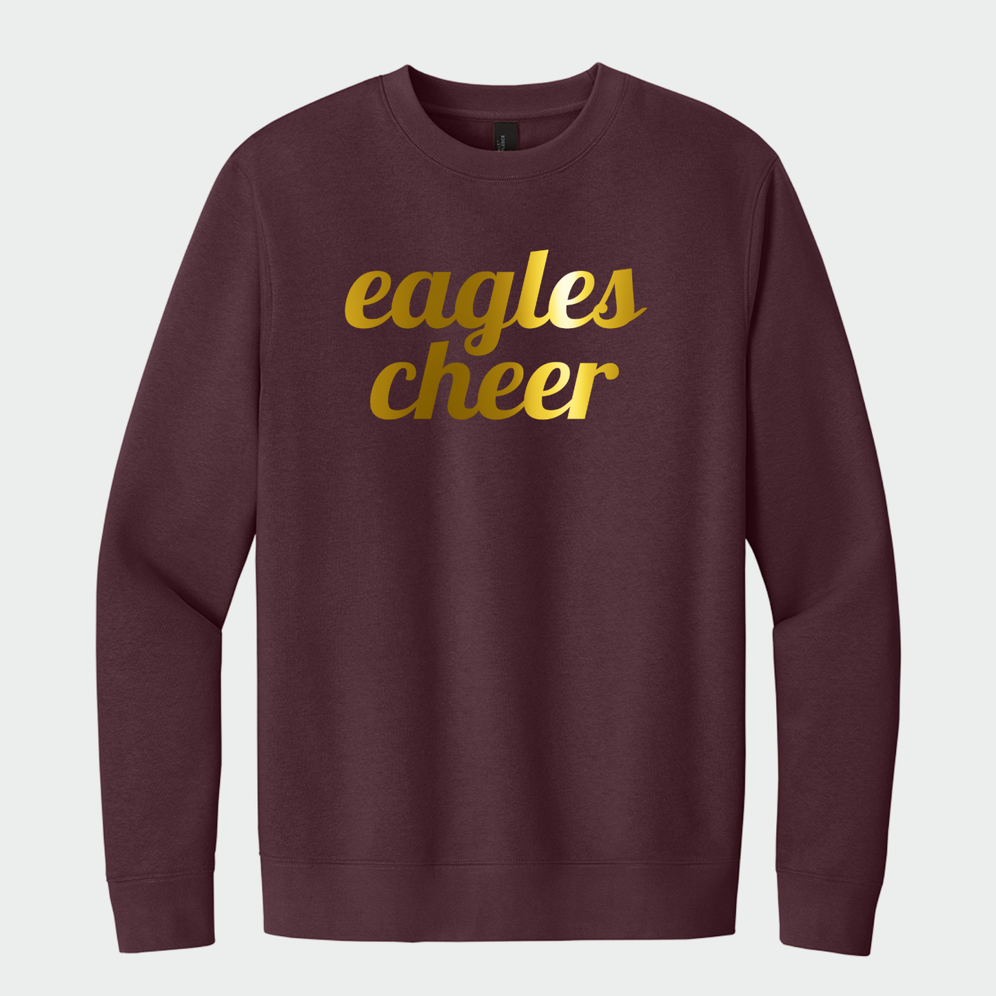 NAYCHEER: Eagles Cheer Gold Foil Crew Sweatshirt