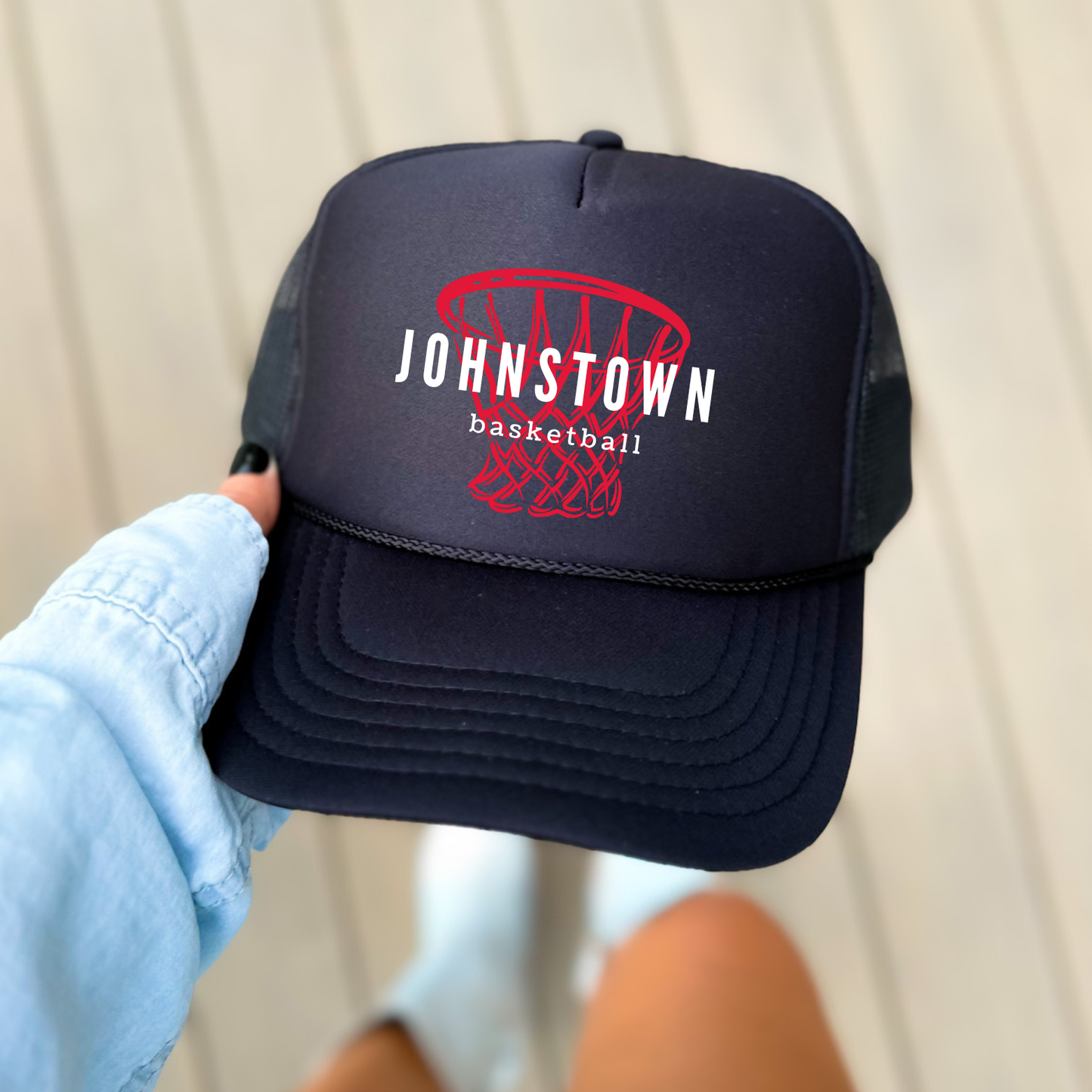 JYAA: Johnstown Basketball Hoop Trucker Hat