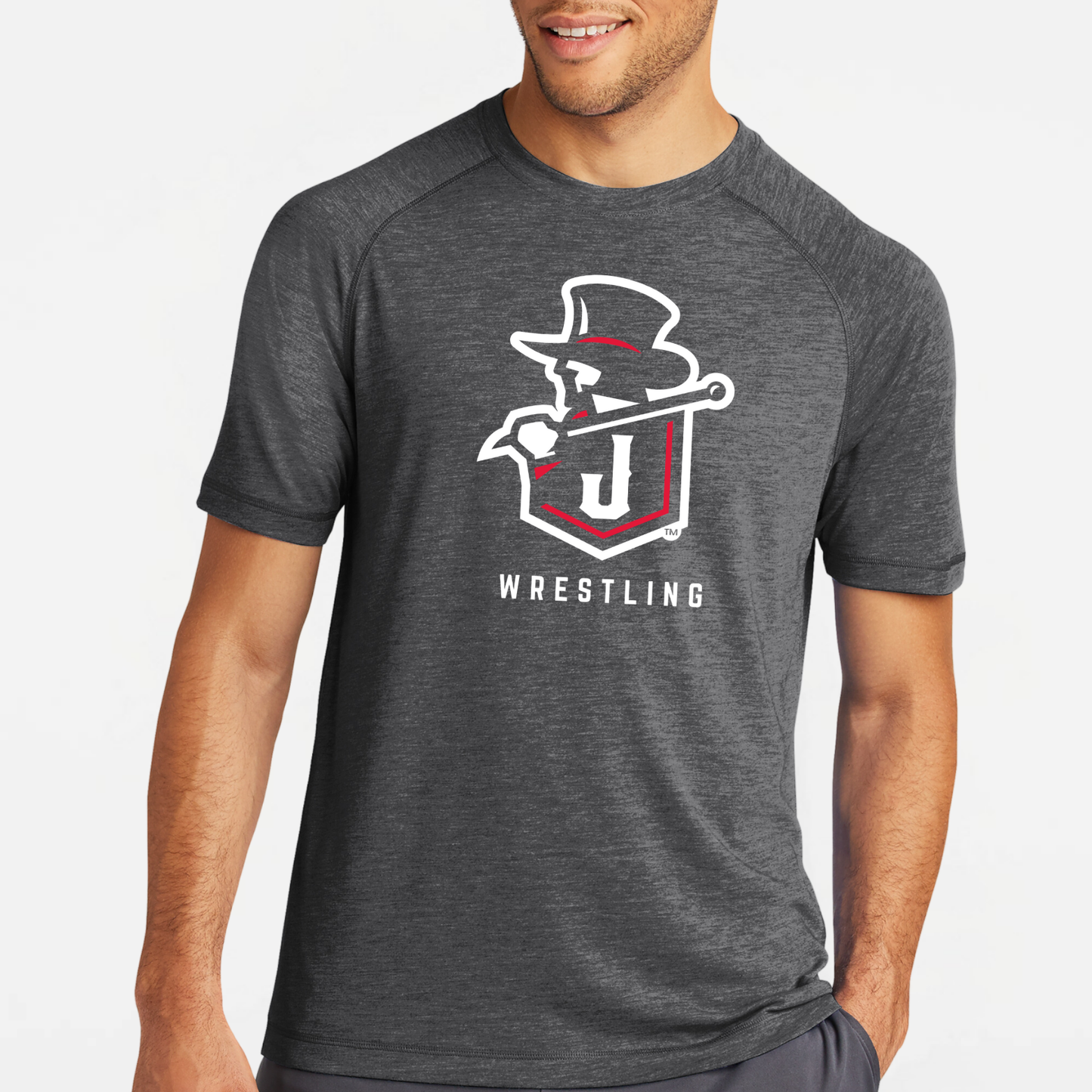 JYAA: Johnstown Wrestling Raglan Triblend Tech T-Shirt