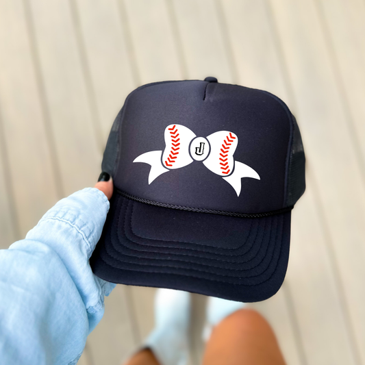 JYAA: Baseball Bow Foam Trucker Hat