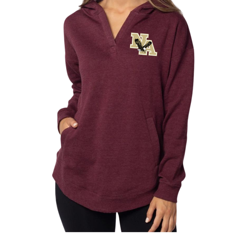 NA Cozy Jersey Hoodie - Maroon