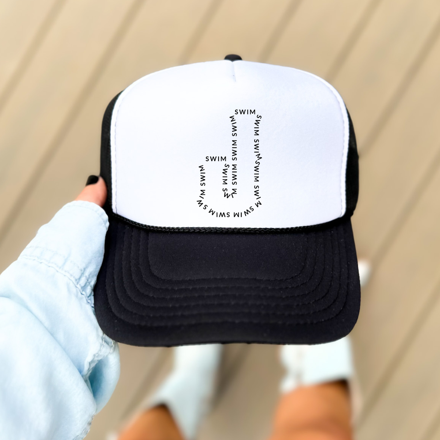 JS: Johnstown Swim Outline Foam Trucker Hat