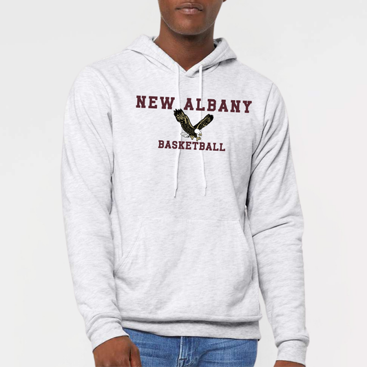 NAGTB: New Albany Basketball, Sponge Fleece Hooded Sweatshirt