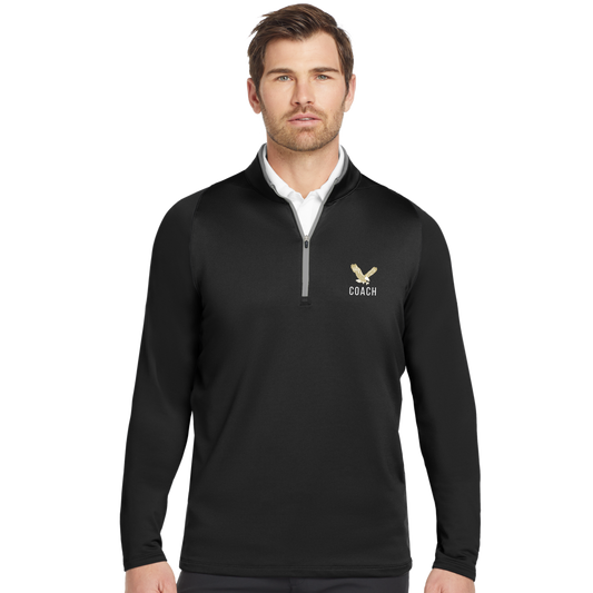 Men's Eagle Coach Nike Dri-FIT Stretch 1/2 Zip Long Sleeve T-Shirt