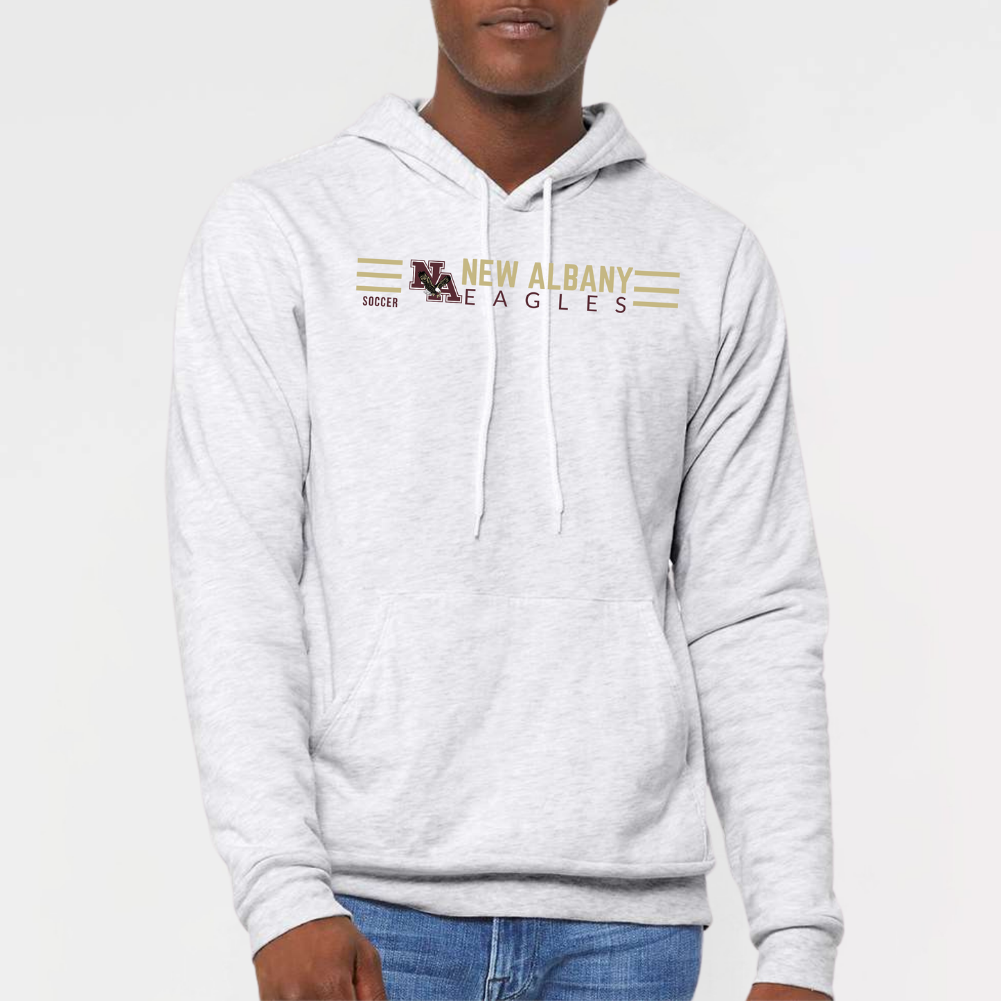 NAGS: New Albany Soccer, Sponge Fleece Hooded Sweatshirt