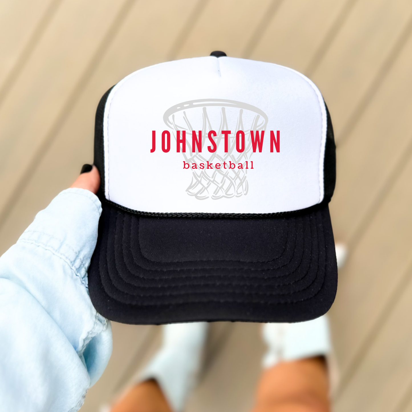 JYAA: Johnstown Basketball Hoop Trucker Hat