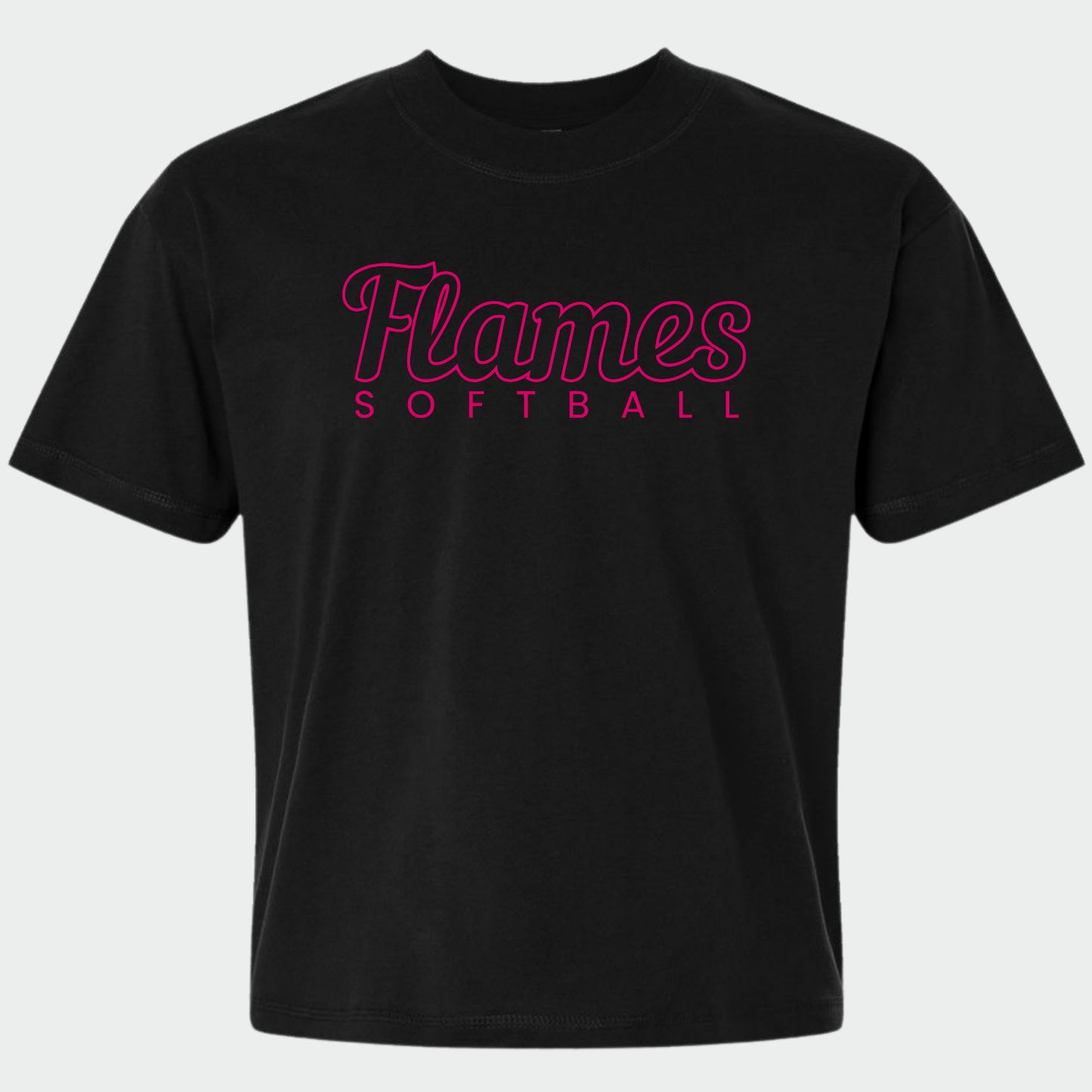 Flames Softball: Relaxed Crew T-Shirt