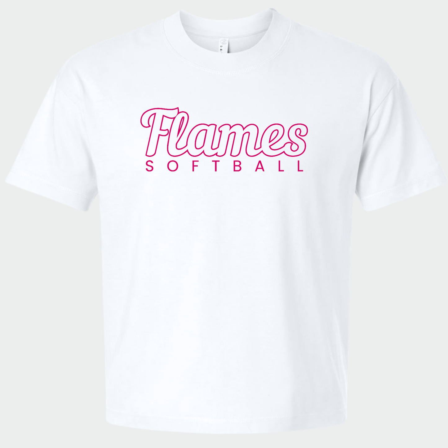 Flames Softball: Relaxed Crew T-Shirt