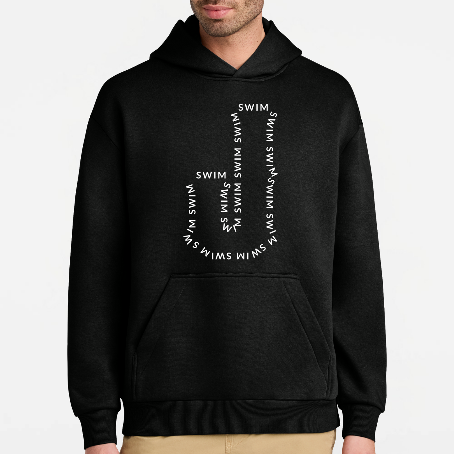JS: Johnstown Swim Outline Heavyweight Hooded Sweatshirt