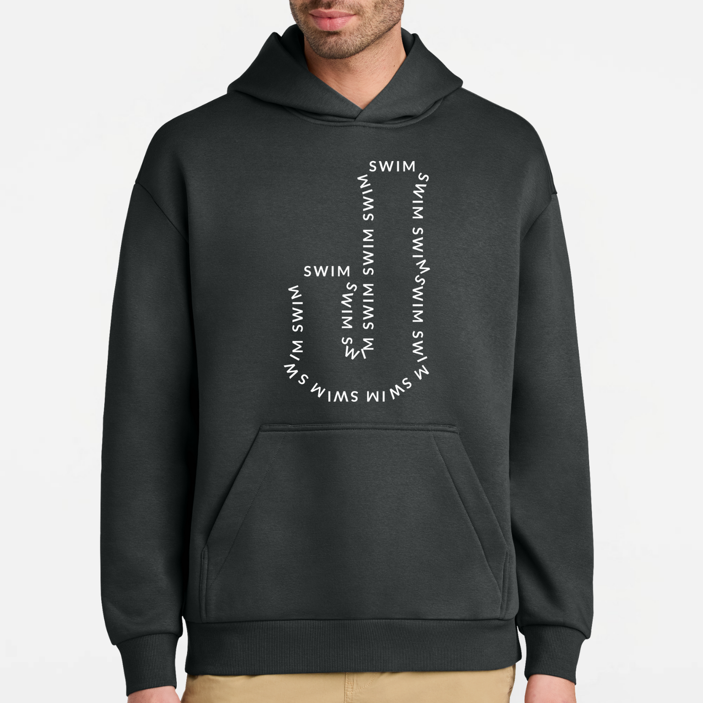 JS: Johnstown Swim Outline Heavyweight Hooded Sweatshirt