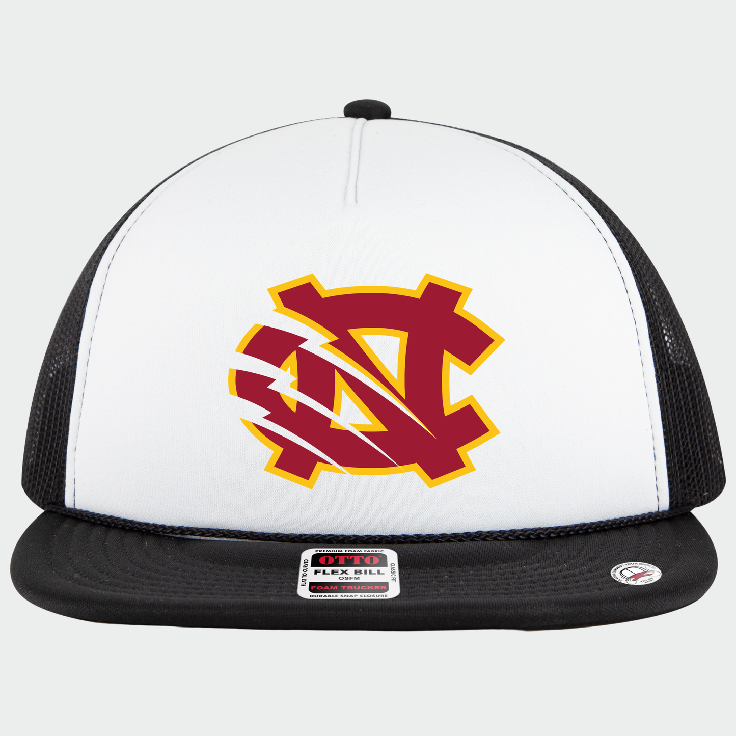 BRUINS: NC, Foam Flex-Bill Trucker Hat