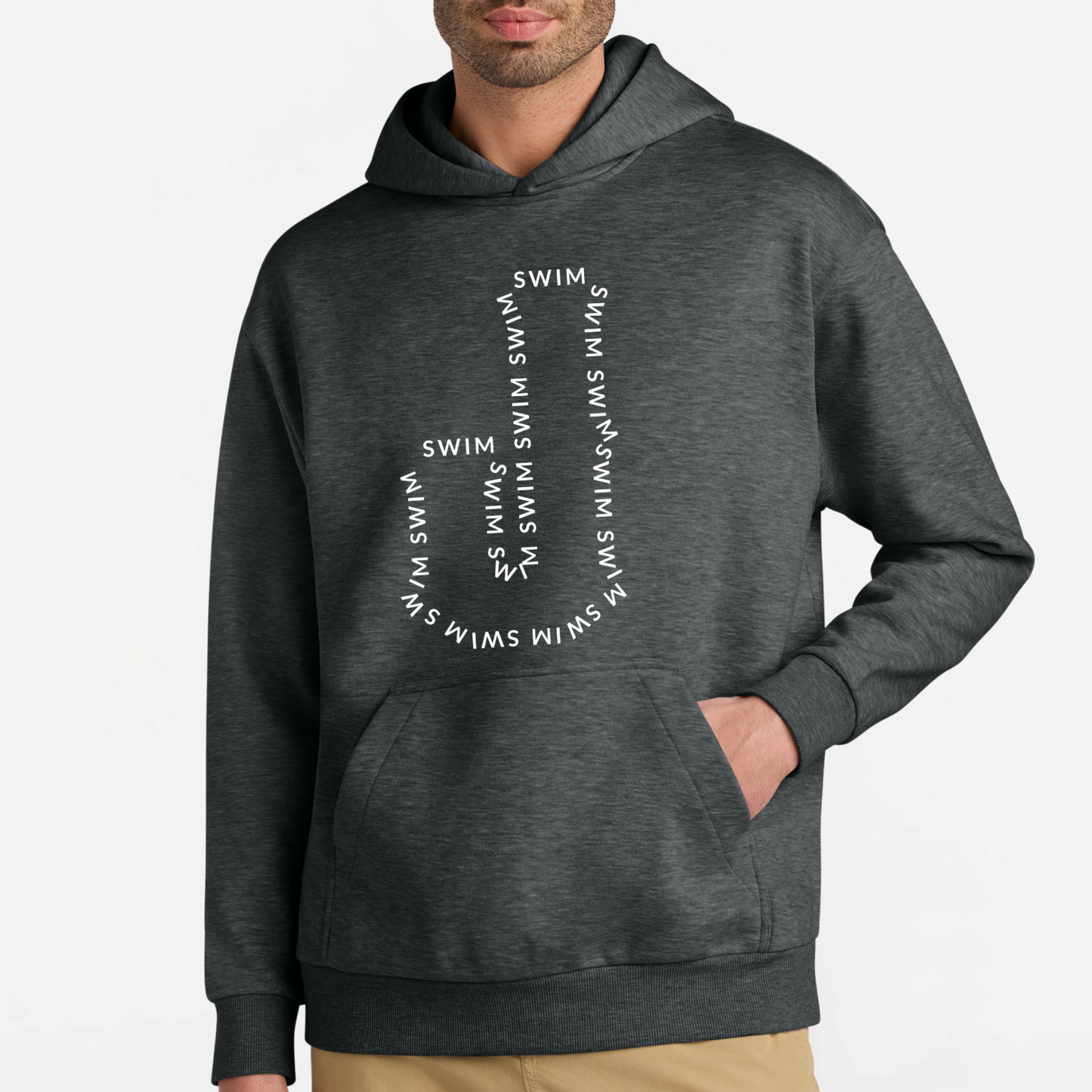 JS: Johnstown Swim Outline Heavyweight Hooded Sweatshirt