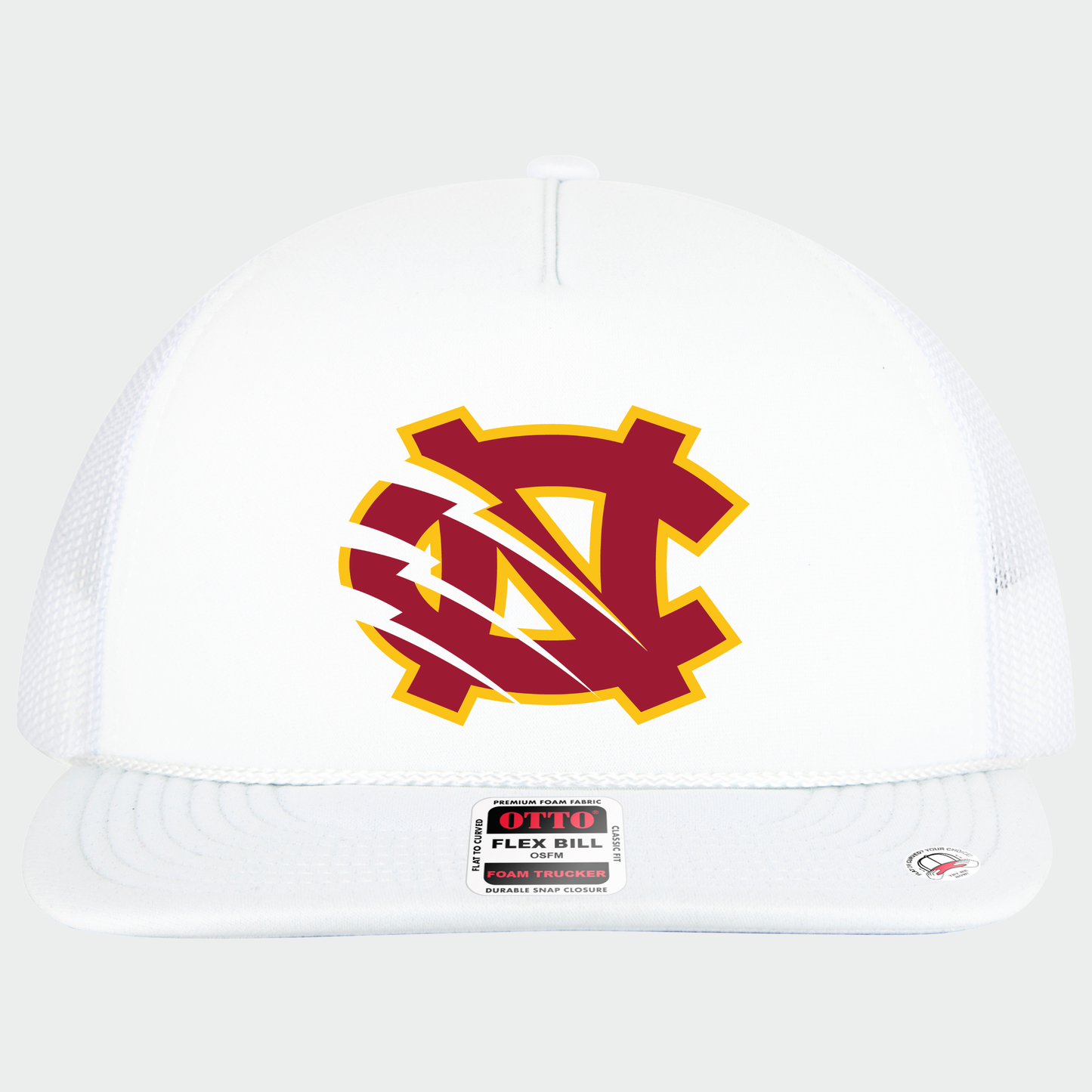 BRUINS: NC, Foam Flex-Bill Trucker Hat