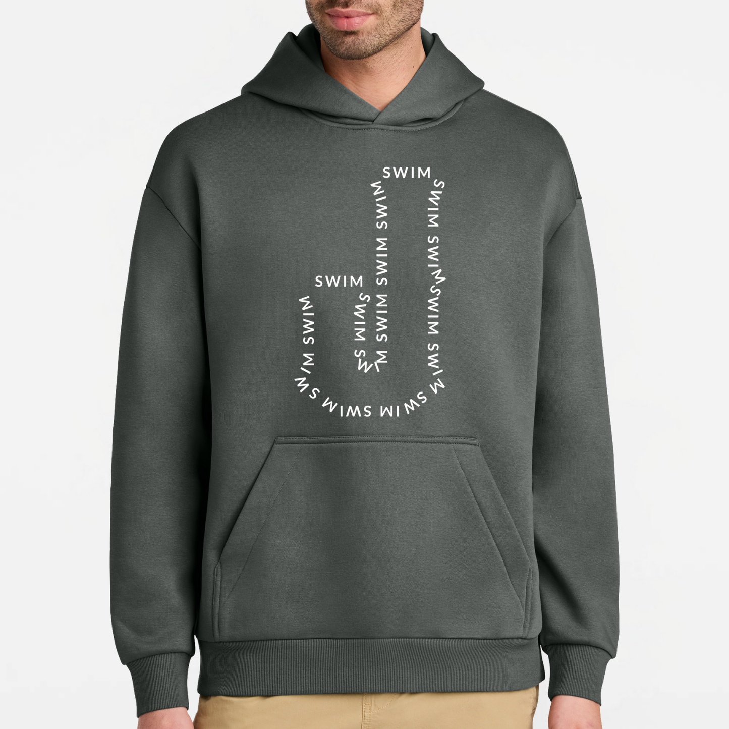 JS: Johnstown Swim Outline Heavyweight Hooded Sweatshirt