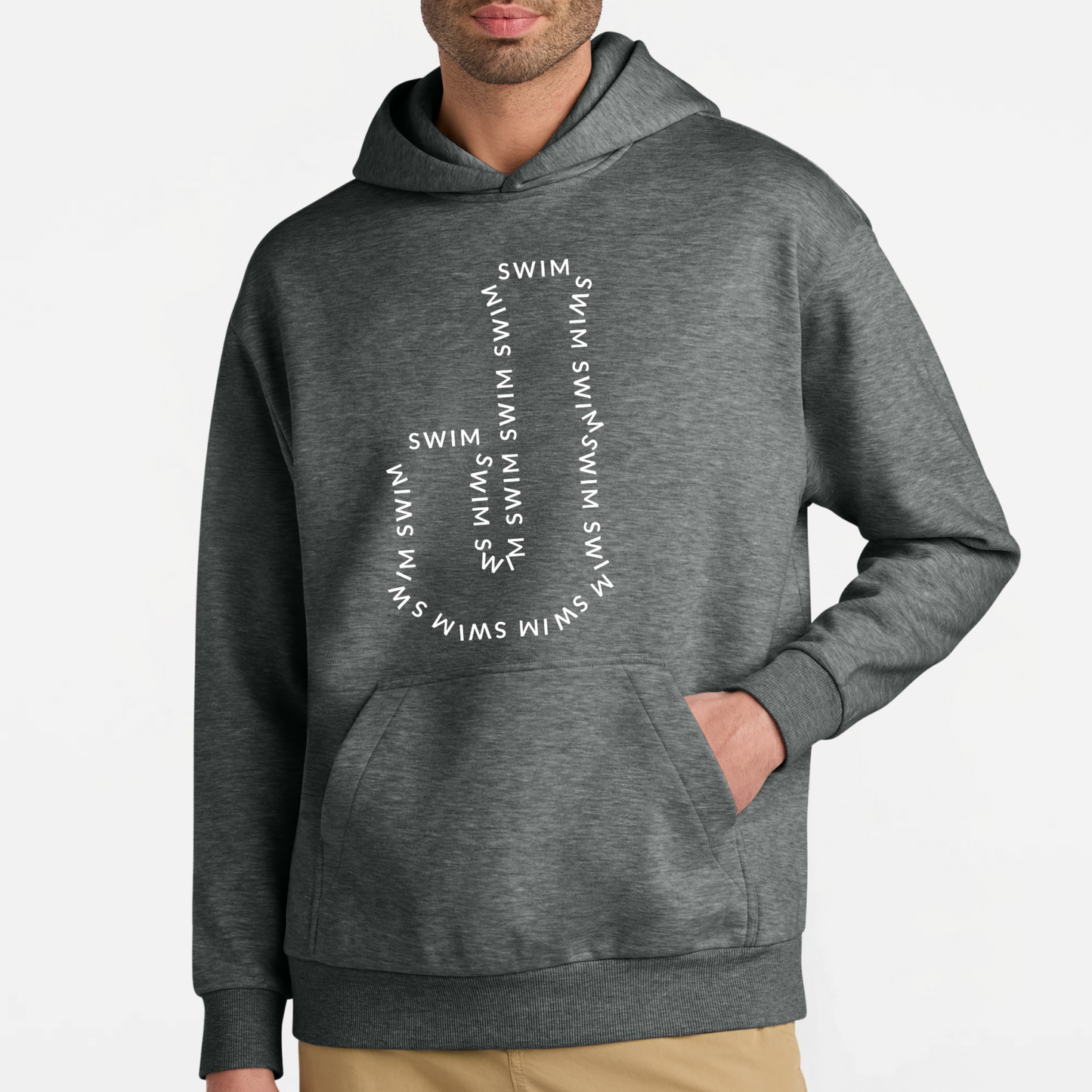 JS: Johnstown Swim Outline Heavyweight Hooded Sweatshirt