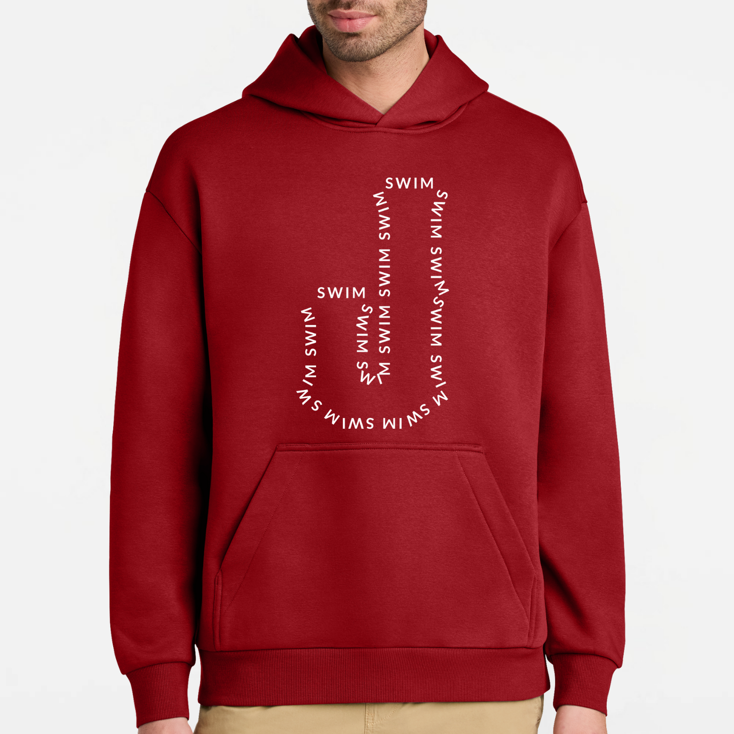 JS: Johnstown Swim Outline Heavyweight Hooded Sweatshirt