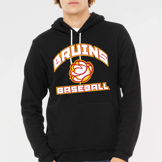BRUINS: Baseball Claw Sponge Fleece Hooded Sweatshirt