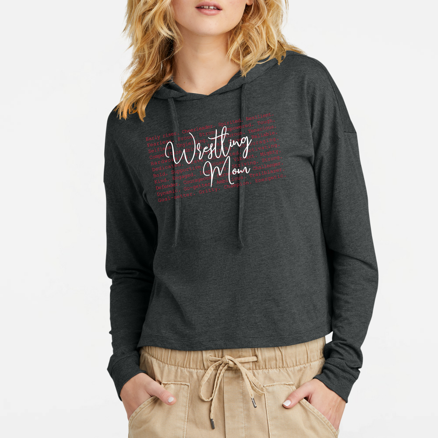 JYAA: Johnstown Wrestling Mom Women's Triblend Long Sleeve Hooded T-Shirt