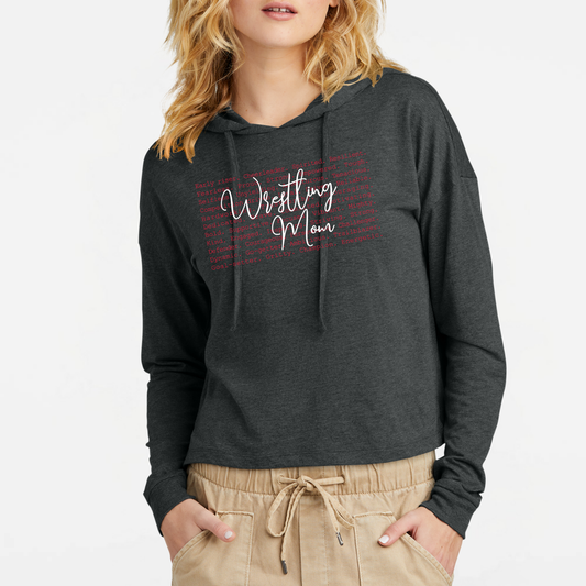 JYAA: Johnstown Wrestling Mom Women's Triblend Long Sleeve Hooded T-Shirt