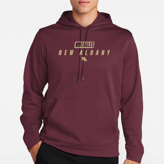 NAPTO: Italics Eagles New Albany Hooded Tech Sweatshirt