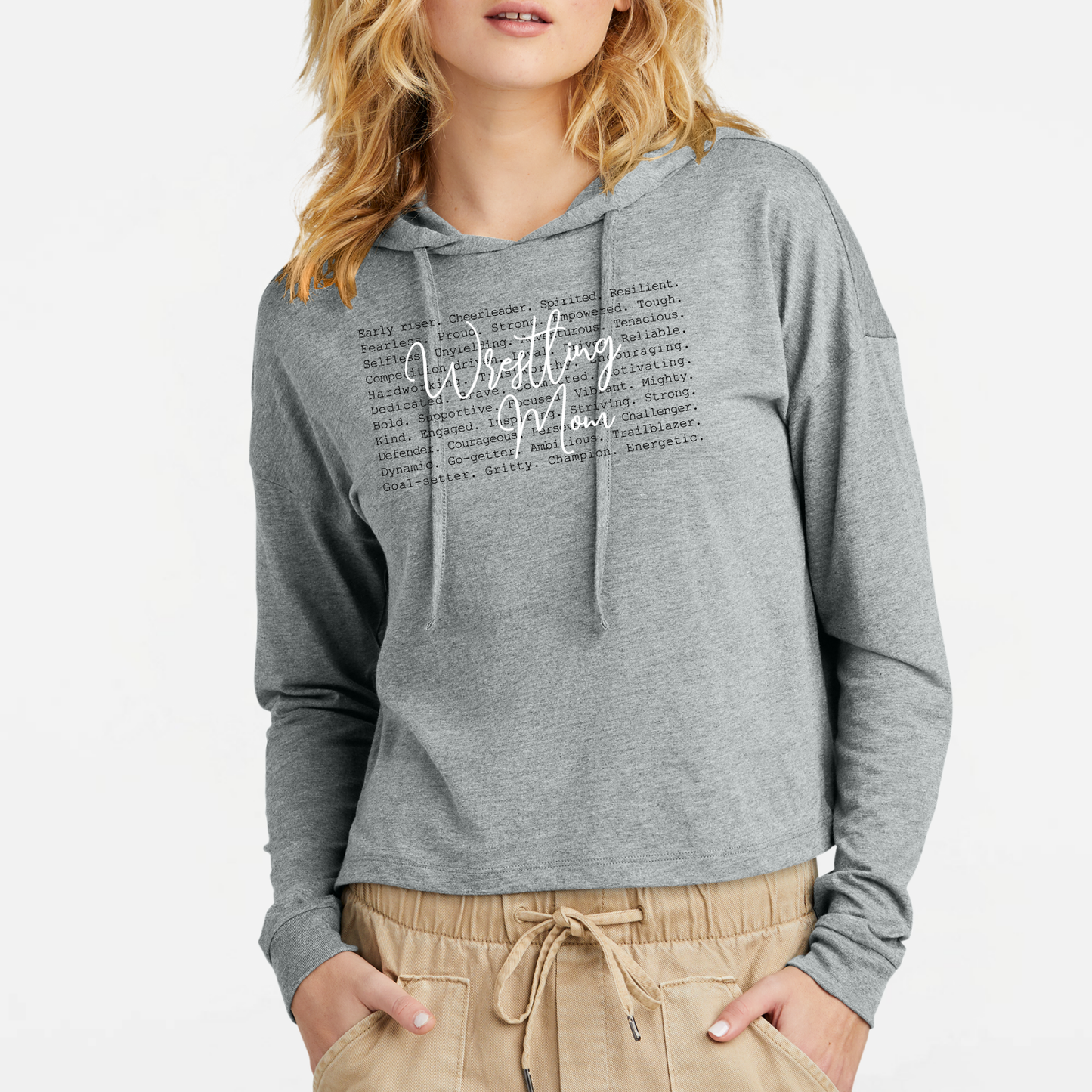 JYAA: Johnstown Wrestling Mom Women's Triblend Long Sleeve Hooded T-Shirt