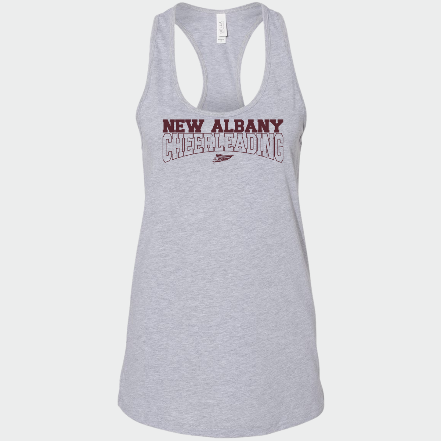NAYCHEER: New Albany Cheerleading Women's Racerback Tank Top
