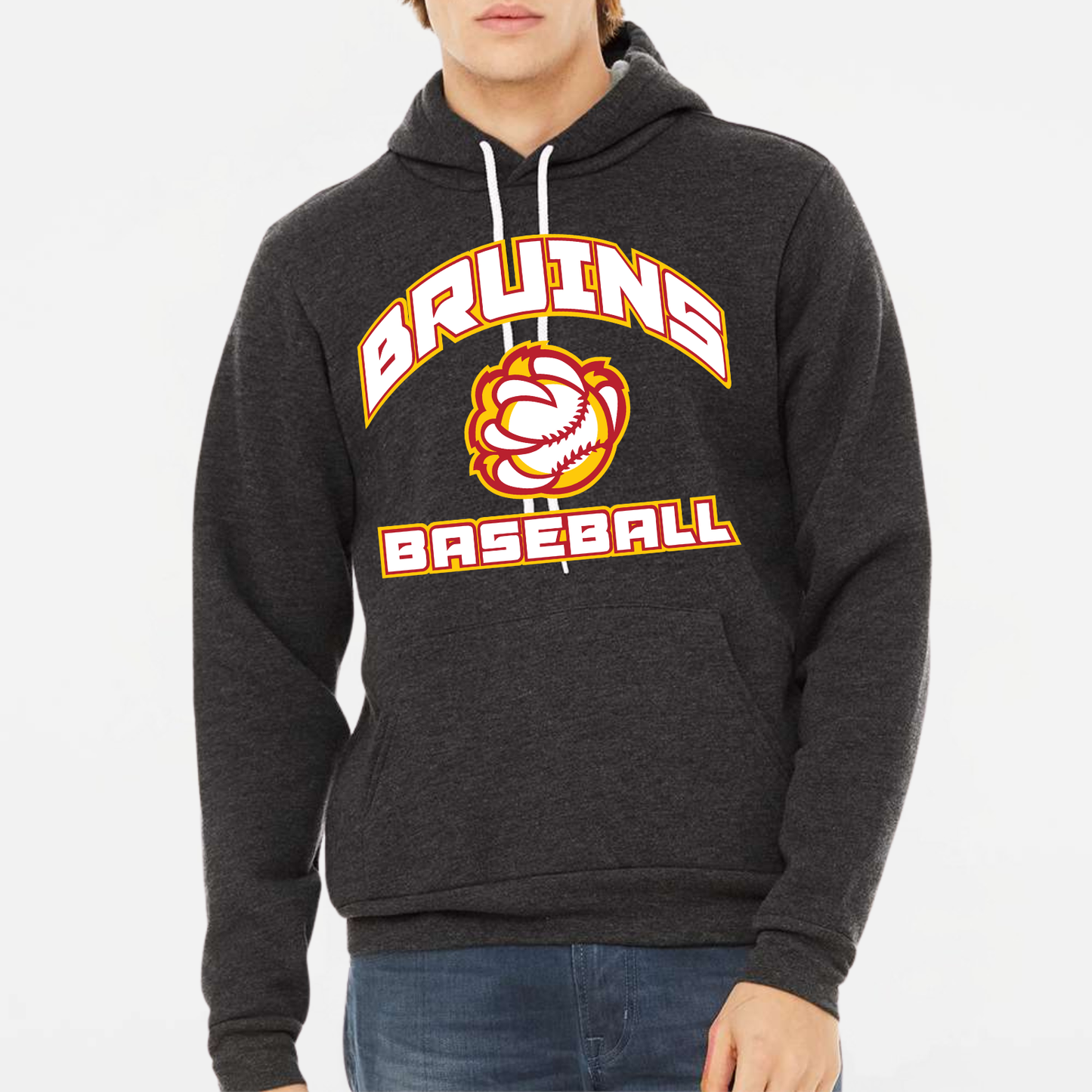 BRUINS: Baseball Claw Sponge Fleece Hooded Sweatshirt