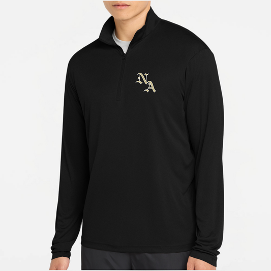 11UM: Old English NA Tech Quarter Zip Long Sleeve Pullover