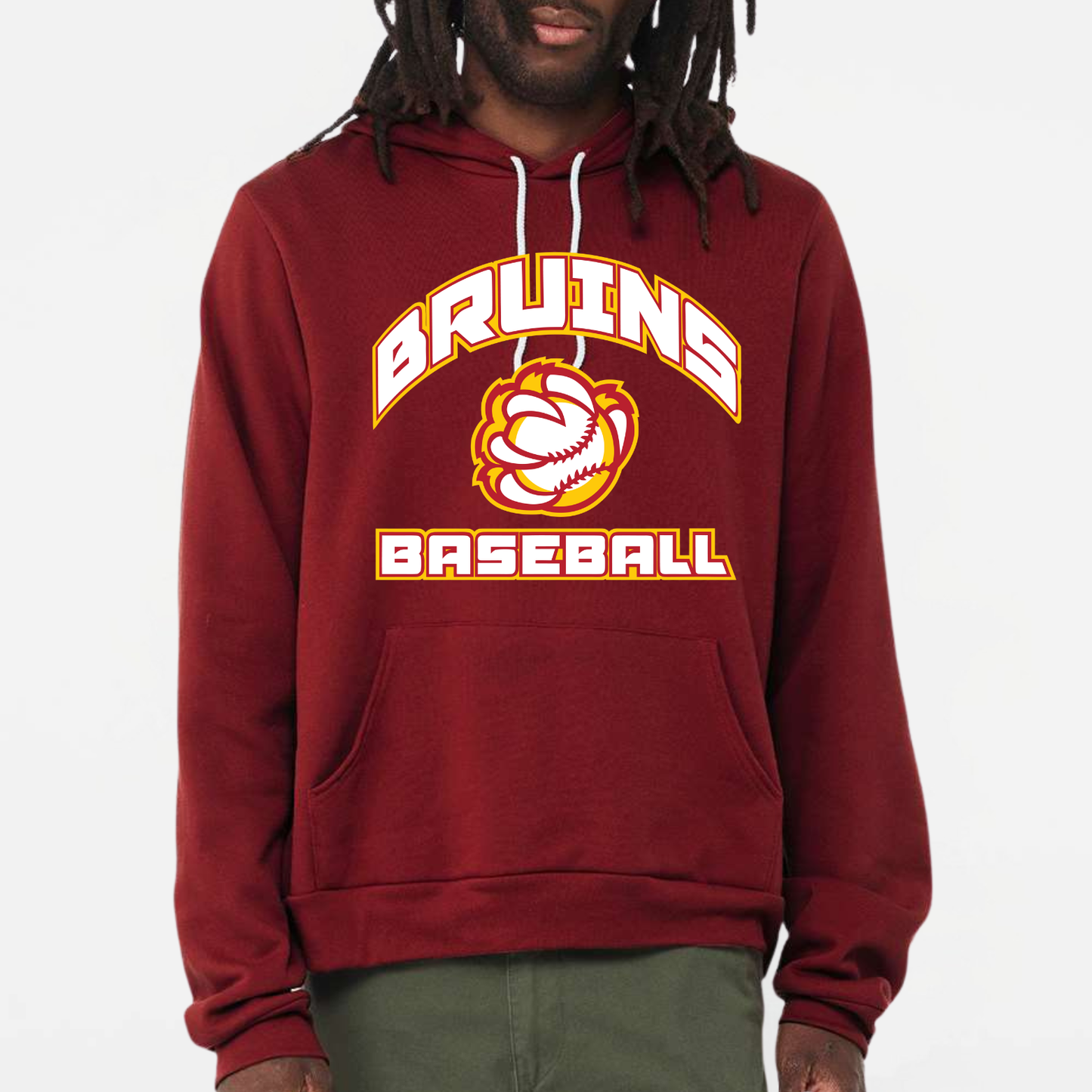 BRUINS: Baseball Claw Sponge Fleece Hooded Sweatshirt