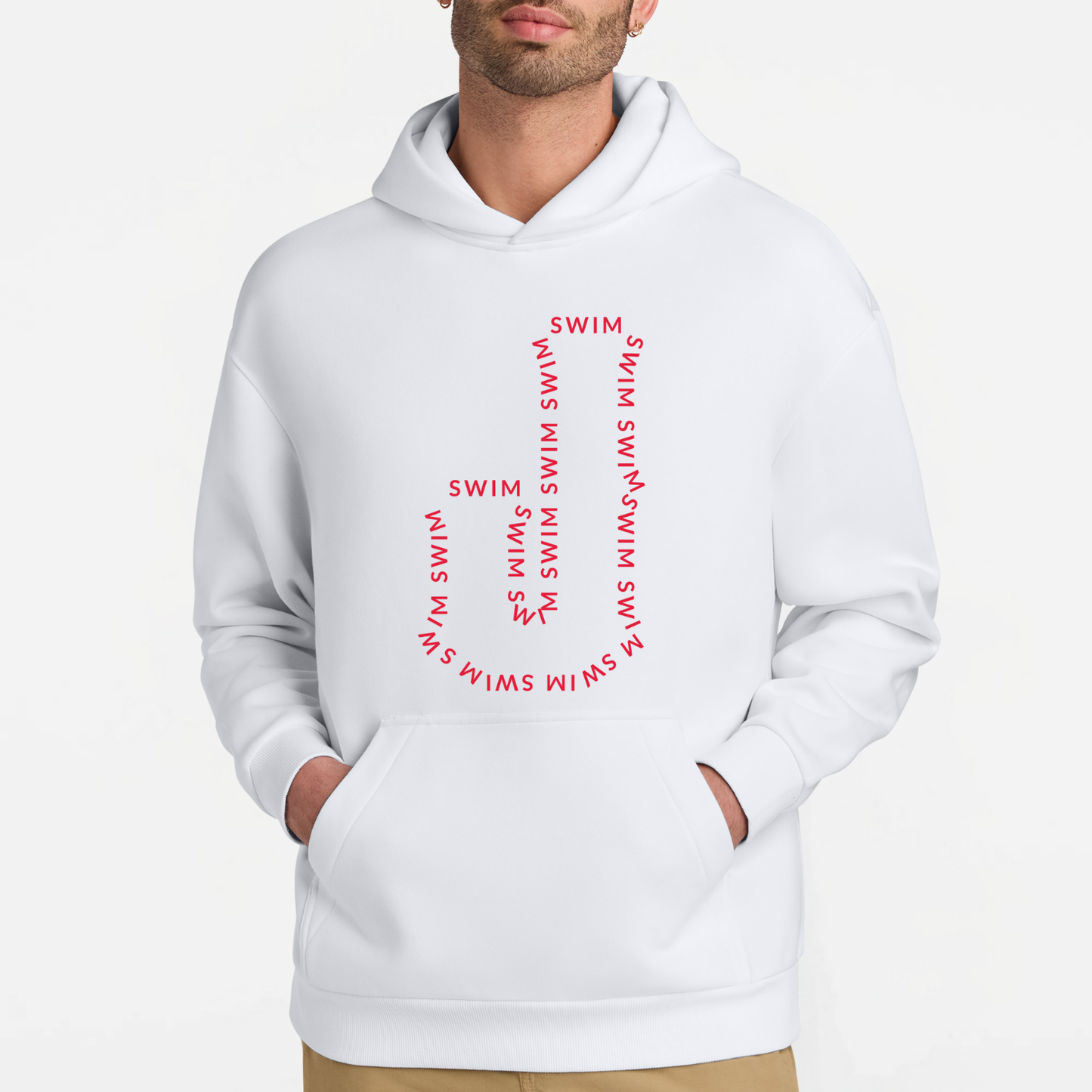JS: Johnstown Swim Outline Heavyweight Hooded Sweatshirt