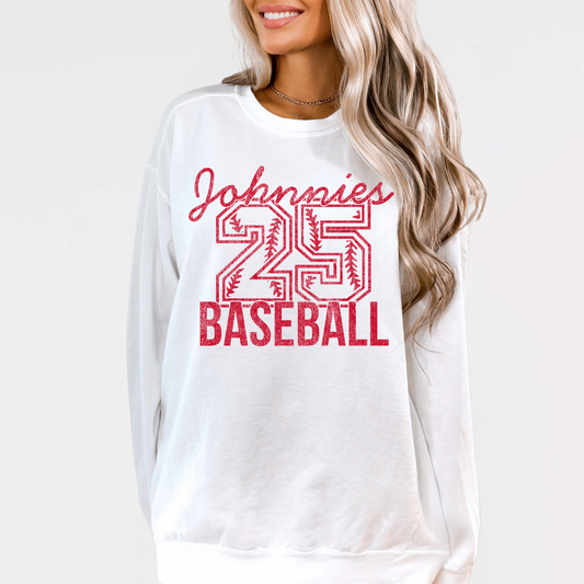 JYAA: Johnnies Baseball *Personalized Number* Sweatshirt