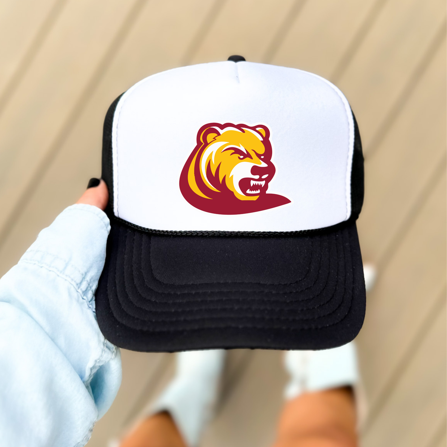 BRUINS: Bear, Foam Trucker Hat
